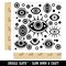 Nazar Evil Eye Hamsa Curse Protection Symbol Square Rubber Stamp for Stamping Crafting